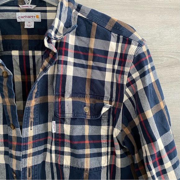 Carhartt Plaid Flannel Shirt Jacket - Picture 2 of 6